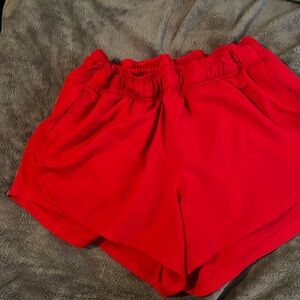 Red shorts